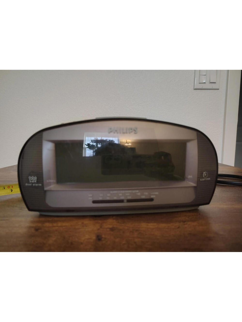 Philips AJ3540/37 Large Display Digital AM/FM Alarm Clock Radio, Gray - Working - Picture 8 of 8